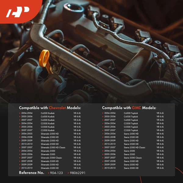 Driver Fuel Injector Return Line for Chevy Silverado 2500 HD GMC Sierra 3500 6.6L