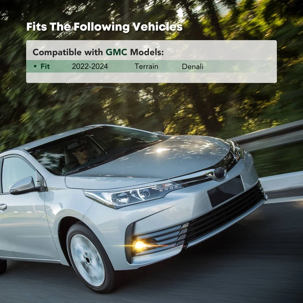 Front Passenger Fog Light Lamp Bezel Trim for 2022-2024 GMC Terrain