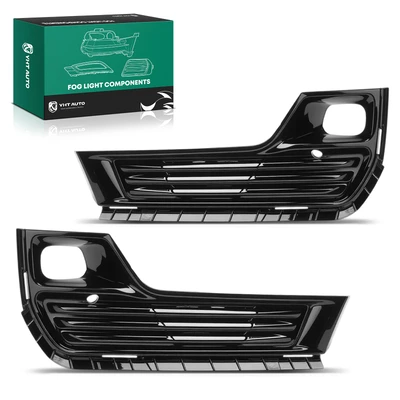 2 Pcs Front Fog Light Lamp Bezel Trim