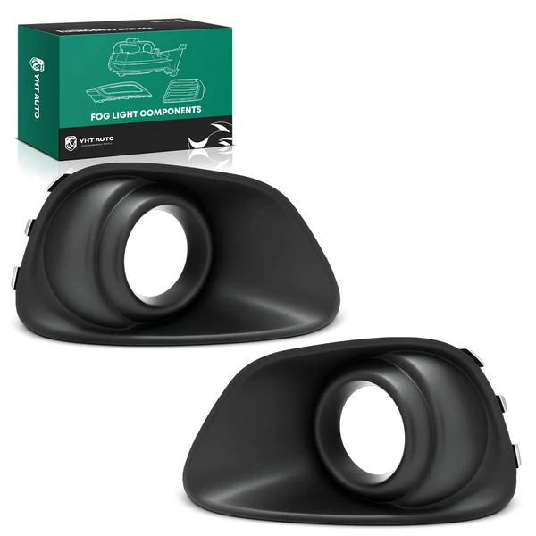 2 Pcs Front Driver & Passenger Fog Light Bezel Trim for 2011-2016 Jeep Compass