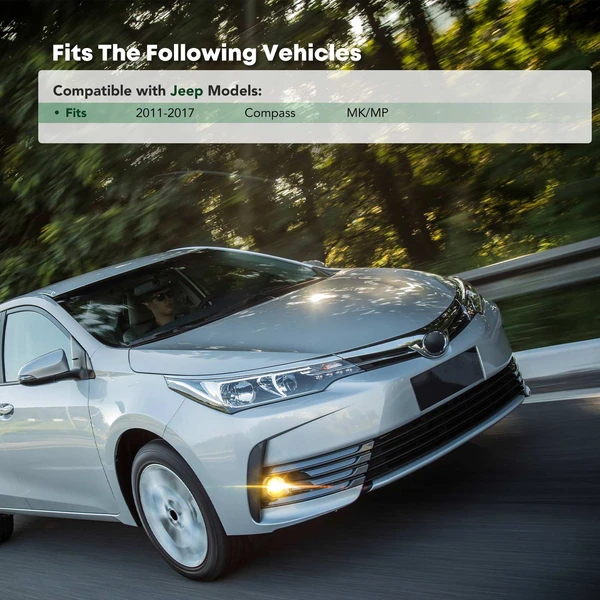 Front Driver Fog Light Bezel for 2011-2017 Jeep Compass