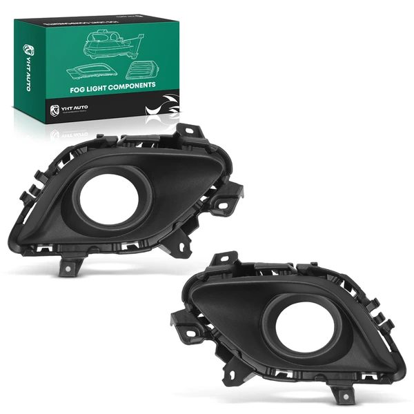 2 Pcs Front Driver & Passenger Fog Light Bezel for Mazda 6 2014-2017 with Fog Lamps