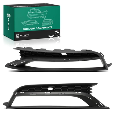 2 Pcs Front Fog Light Trim Bezel
