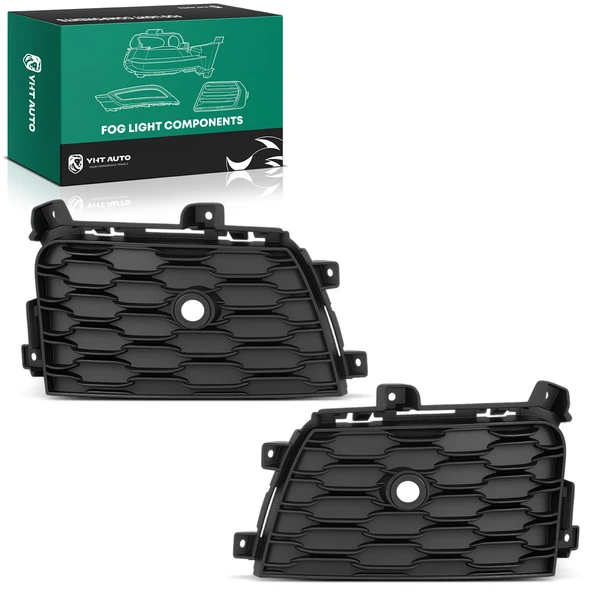 2 Pcs Front Fog Light Lamp Bezel Trim for 2021-2024 Jeep Grand Cherokee L