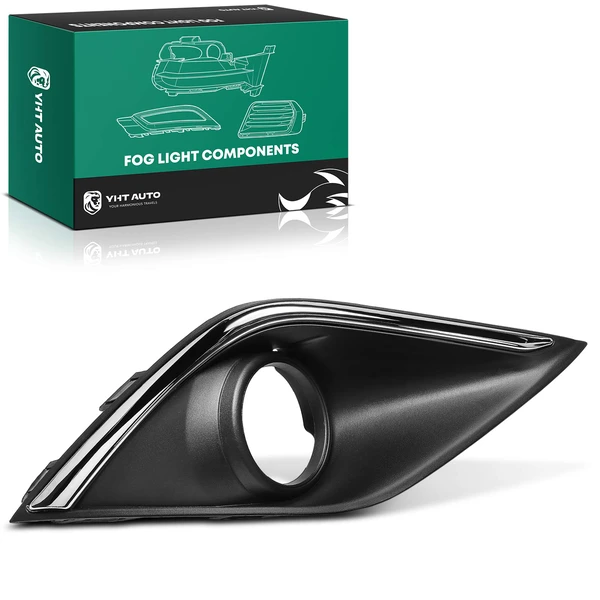 Front Passenger Fog Light Bezel for Mitsubishi Outlander 2016-2018 Black