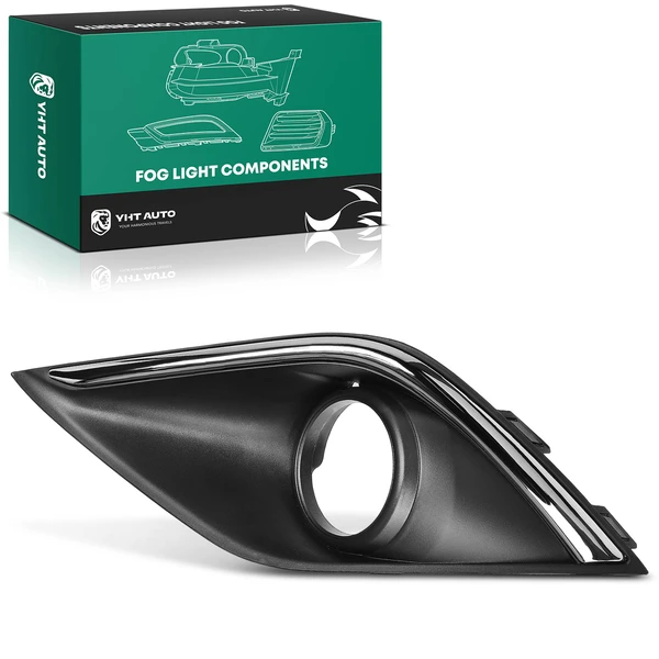 Front Driver Fog Light Bezel for Mitsubishi Outlander 2016-2018 Black