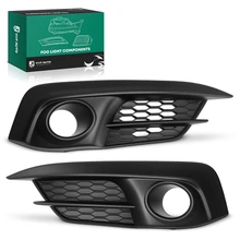 2 Pcs Front Driver & Passenger Plastic Fog Light Bezel