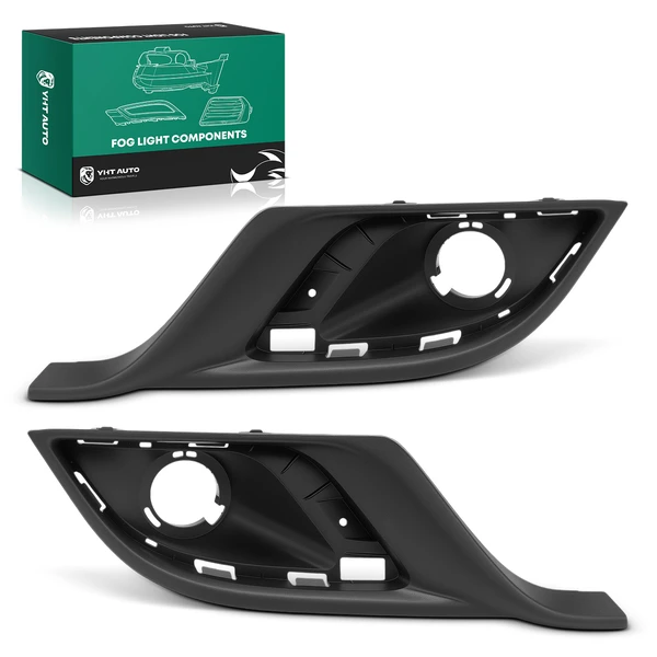 2 Pcs Front Driver & Passenger Fog Light Trim for Dodge Durango 14-20 Sport Utility