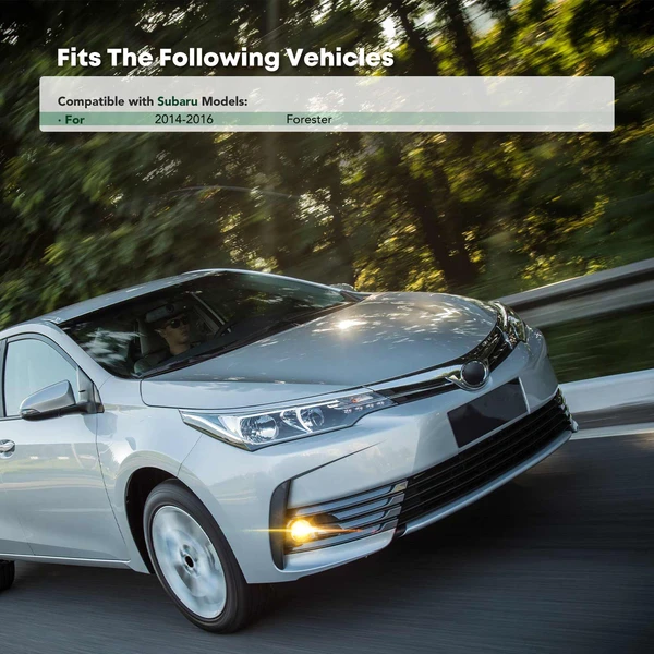 Front Passenger Fog Light Bezel for Subaru Forester 2014-2016 2.5L with Fog Lamps