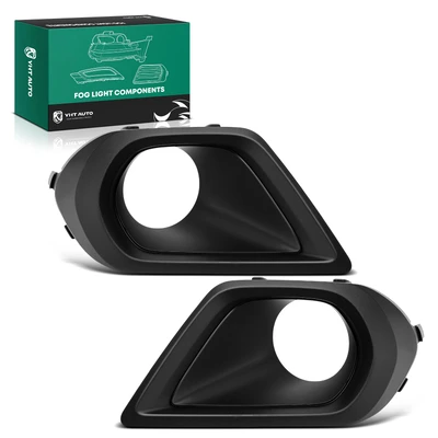 2 Pcs Front Fog Light Bezel Cover