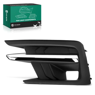 Front Driver Fog Lamp Cover with Chrome Trim
