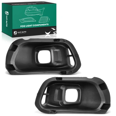 2 Pcs Front Fog Light Bezel