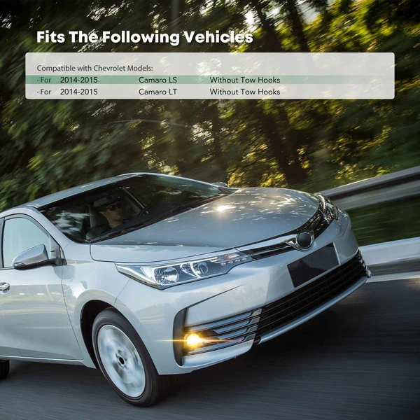 Front Driver Fog Light Bezel Lamp Trim for Chevrolet Camaro 2014-2015