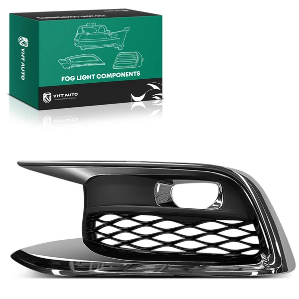 Front Driver Fog Light Bezel for INFINITI QX60 2016-2020 Black