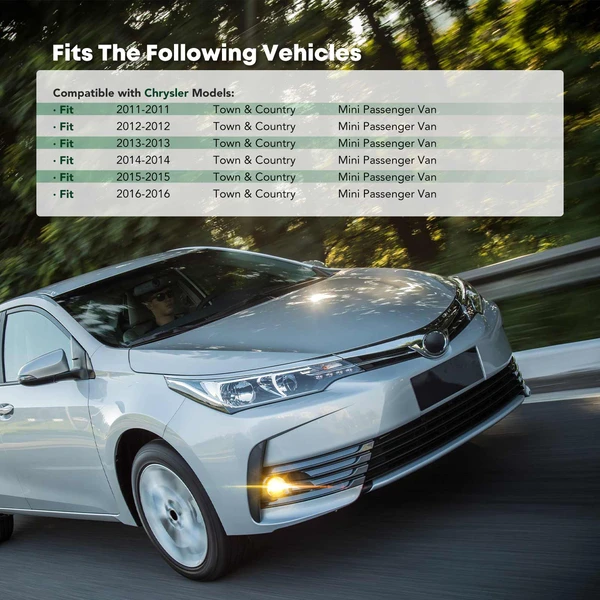 Front Driver or Passenger Fog Light Trim for Chrysler Town & Country 2011-2016