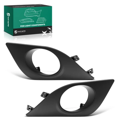 2 Pcs Front Fog Light Bezel Cover