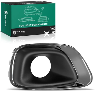 Front Driver Fog Light Bezel with Chrome Trim