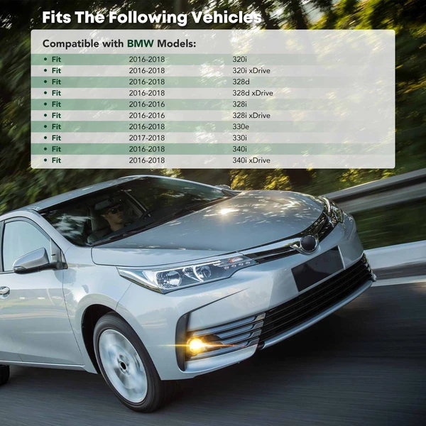 Front Driver Fog Light Bezel for BMW F30 320i 328d 328i 330e 340i xDrive