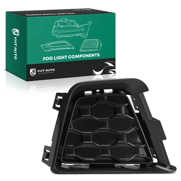 Front Driver Fog Light Lamp Cover for Jeep BV Renegade 2019-2023 Black