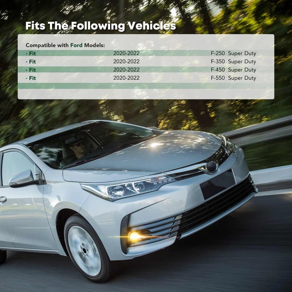 Front Driver Fog Lamp Light Bezel for Ford F-250 F-350 F-450 F-550 Super Duty