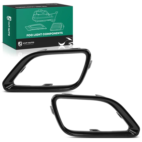 2 Pcs Driver & Passenger Fog Light Trim for Jeep Cherokee KL 2019-2023 GAS