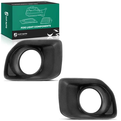 2 Pcs Front Driver & Passenger Fog Lamp Light Bezel