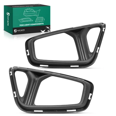 2 Pcs Front Fog Lamp Bezel Light Trim