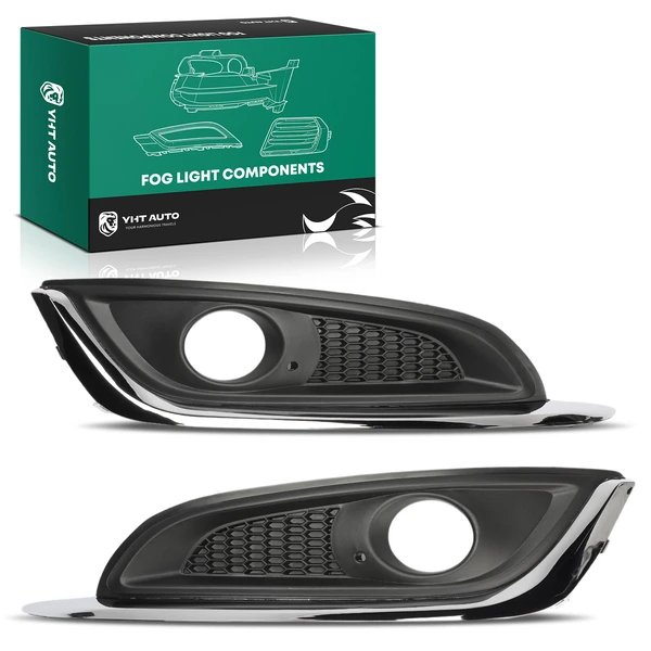 2 Pcs Front Fog Lamp Bezel Insert for Buick Regal 2014-2017