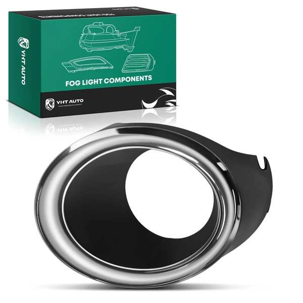 Front Passenger Black Fog Light Trim for 2013-2015 Honda Civic