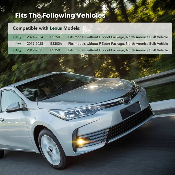 Front Passenger Bumper Cover Molding for 2021-2024 Lexus ES250