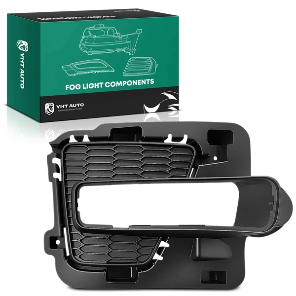 Front Passenger Black Fog Light Bezel for Ford Expedition 2015-2017