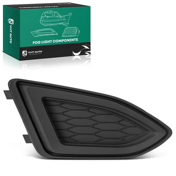 Front Passenger Outer Grille Fog Light Lamp Cover Trim for Ford Edge 2015-2018