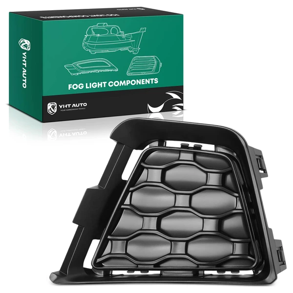 Front Passenger Fog Light Lamp Cover for Jeep BV Renegade 2019-2023 Black