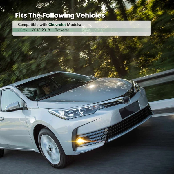 Front Passenger Fog Lamp Light Bezel Trim for 2018 Chevrolet Traverse