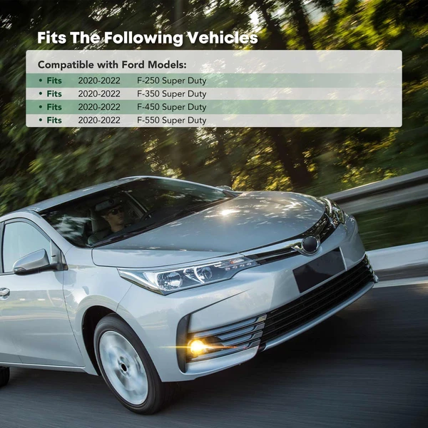 Front Passenger Fog Lamp Light Bezel for Ford F-250 F-350 F-450 F-550 Super Duty