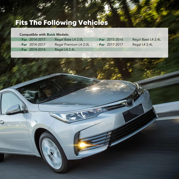 Front Passenger Fog Lamp Bezel Insert for Buick Regal 2014-2017