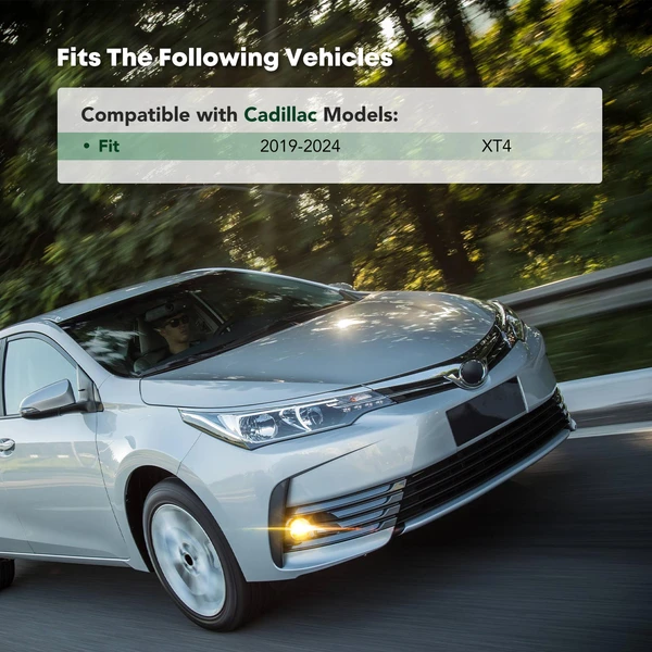 Front Passenger Fog Light Cover for Cadillac XT4 2019-2024 Sport Utility