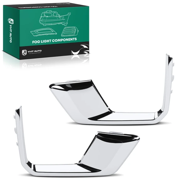 2 Pcs Front Fog Light Lamp Bezel Trim for GMC Yukon Yukon XL 2021-2024