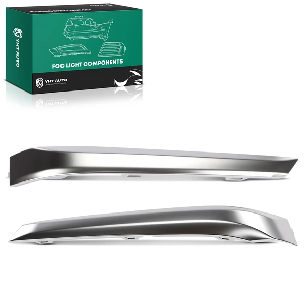 2 Pcs Front Fog Light Trim for Chevrolet Traverse 2022-2024 Sport Utility 4-Door