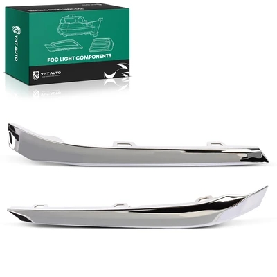 2 Pcs Front Fog Light Trim