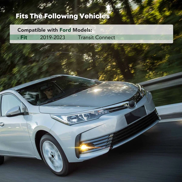 Front Driver Chrome Fog Light Trim for Ford Transit Connect 2019-2023