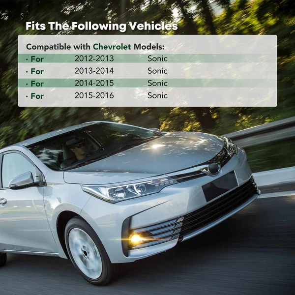 Front Passenger Fog Light Cover for 2012-2016 Chevrolet Sonic