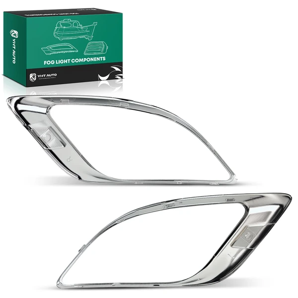 2 Pcs Front Fog Light Trim for Dodge Durango 2016-2020 with Fog Lamp Trim