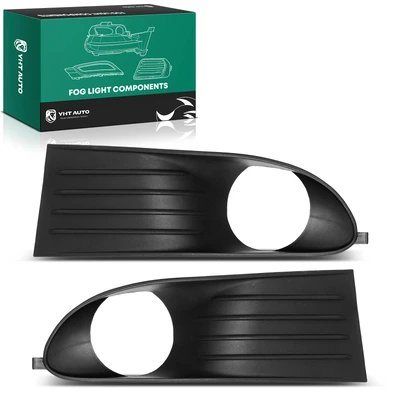 2 Pcs Front Fog Light Trim Lamp Bezel