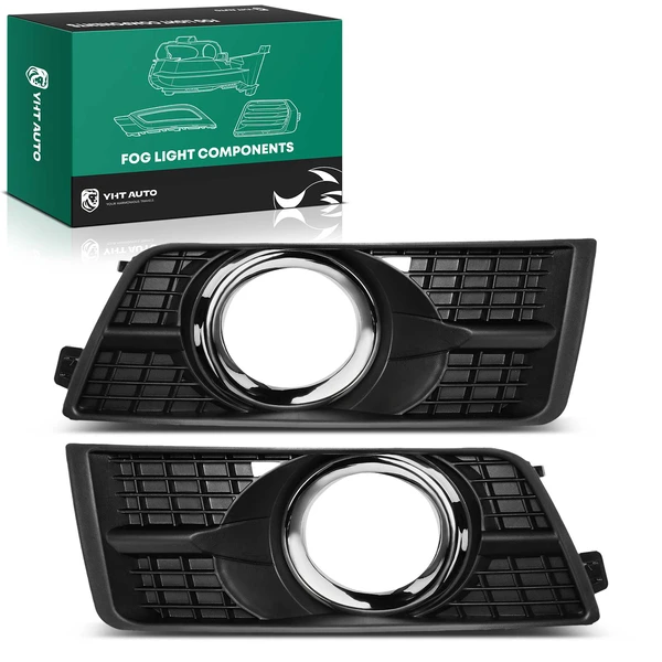 2 Pcs Front Fog Lamp Bezel Light Trim for Cadillac SRX 2010-2016