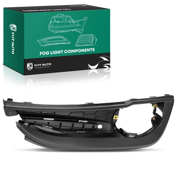 Front Passenger Fog Light Bezel for Honda Civic 2013-2015 Sedan Black