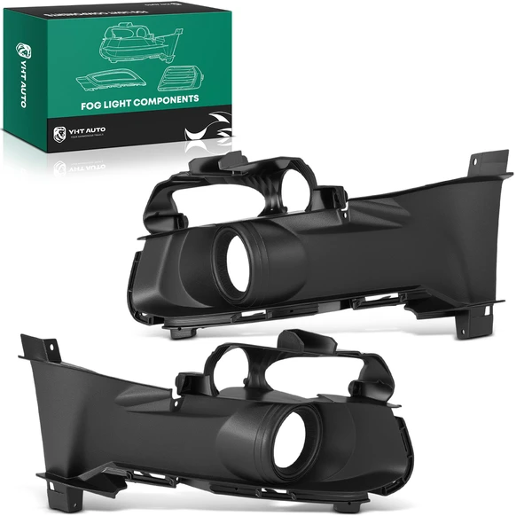 2 Pcs Front Fog Light Lamp Bezel Trim for Ford Mustang 2015-2017