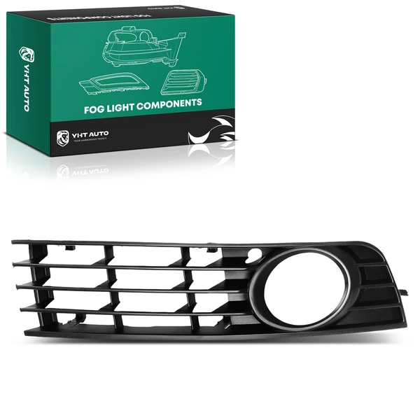 Front Passenger Outer Fog Light Trim Grille for Audi A4 Quattro 2002-2005