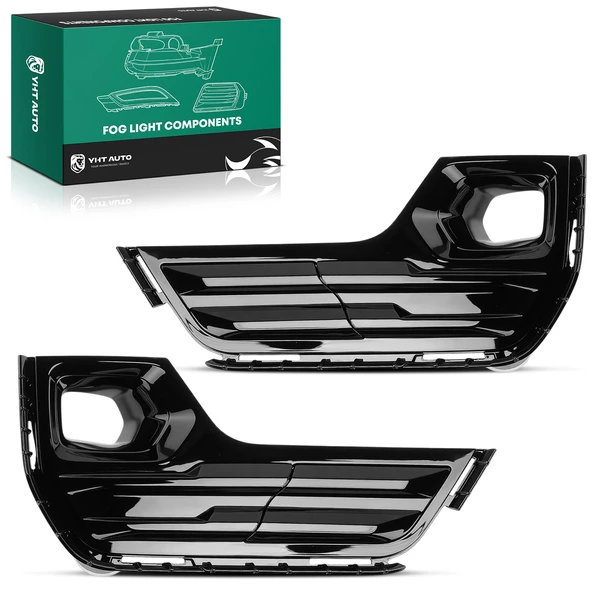 2 Pcs Front Fog Light Lamp Bezel Trim for GMC Terrain AT4 SLT 2022-2024