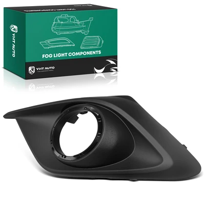 Front Driver Matte Black Fog Light Trim